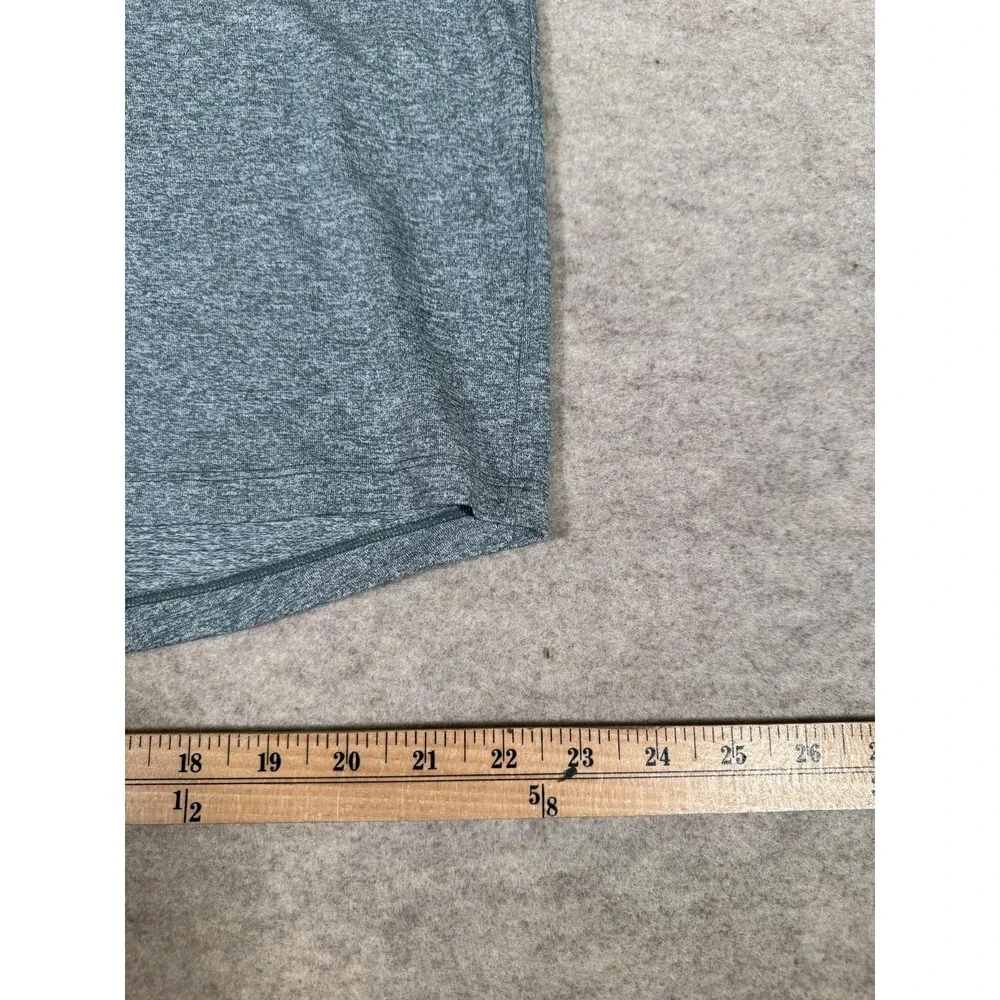 Lululemon Shirt Womens 14 Gray Raglan Short Sleeve Yoga Athletic Top Lightweight